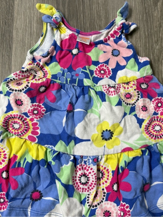 Gymboree Girls Lot of 3 dresses 6-12 mos Sleeveless/Cap Sleeve Spring - Picture 2 of 10